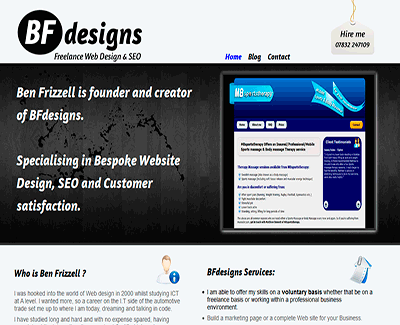 BFdesigns Website